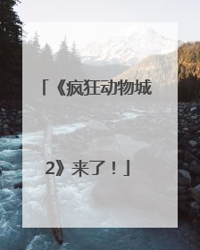 《疯狂动物城2》来了！
