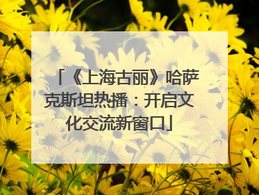 《上海古丽》哈萨克斯坦热播：开启文化交流新窗口
