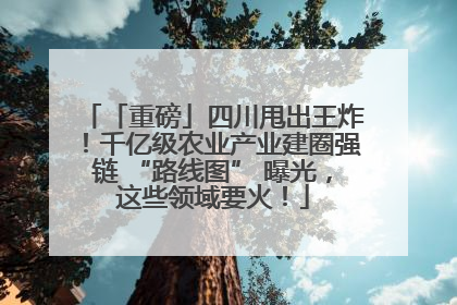 「重磅」四川甩出王炸！千亿级农业产业建圈强链 “路线图” 曝光，这些领域要火！