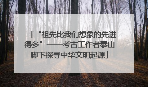 “祖先比我们想象的先进得多”——考古工作者泰山脚下探寻中华文明起源