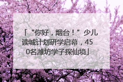 “你好，烟台！”少儿读城计划研学启幕，450名潍坊学子探仙境