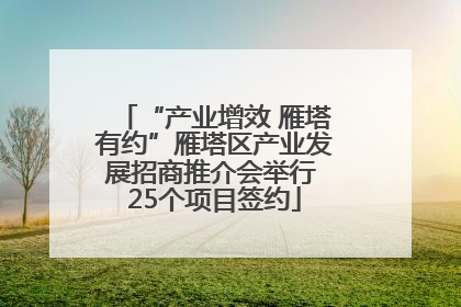 “产业增效 雁塔有约”雁塔区产业发展招商推介会举行 25个项目签约