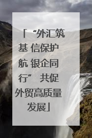 “外汇筑基 信保护航 银企同行” 共促外贸高质量发展