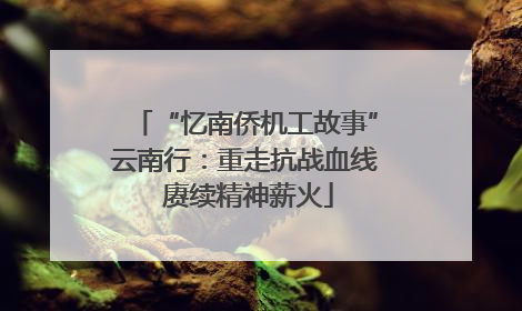 “忆南侨机工故事”云南行：重走抗战血线 赓续精神薪火