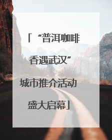 “普洱咖啡 香遇武汉”城市推介活动盛大启幕