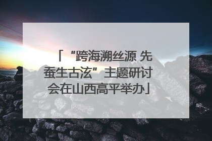 “跨海溯丝源 先蚕生古泫”主题研讨会在山西高平举办
