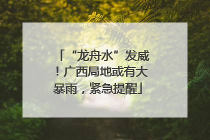 “龙舟水”发威！广西局地或有大暴雨，紧急提醒