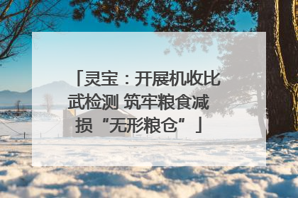 灵宝：开展机收比武检测 筑牢粮食减损“无形粮仓”