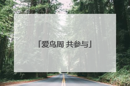 爱鸟周 共参与