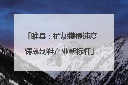 睢县：扩规模提速度 铸就制鞋产业新标杆