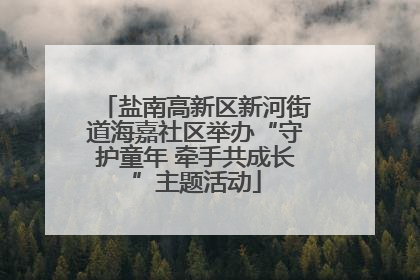 盐南高新区新河街道海嘉社区举办“守护童年 牵手共成长”主题活动