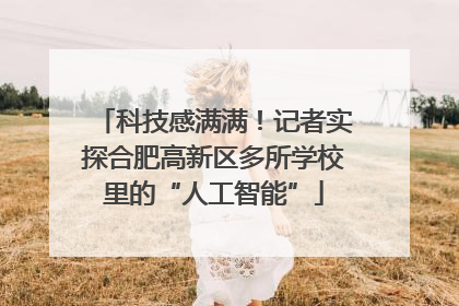 科技感满满！记者实探合肥高新区多所学校里的“人工智能”