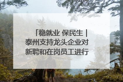 稳就业 保民生｜泰州支持龙头企业对新聘和在岗员工进行实训——到岗就能用 用了就见效