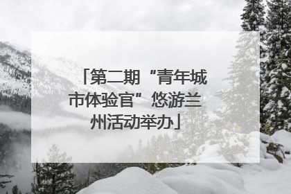 第二期“青年城市体验官”悠游兰州活动举办