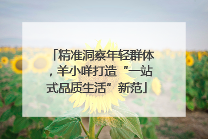 精准洞察年轻群体，羊小咩打造“一站式品质生活”新范