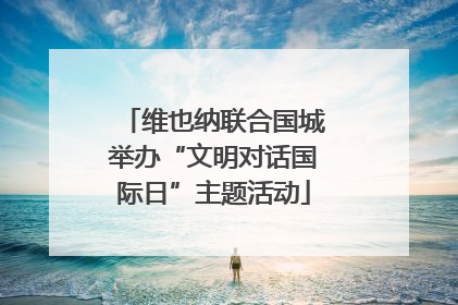 维也纳联合国城举办“文明对话国际日”主题活动