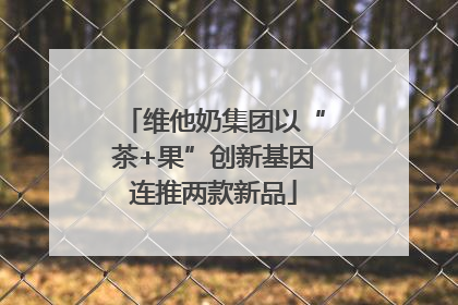 维他奶集团以“茶+果”创新基因连推两款新品