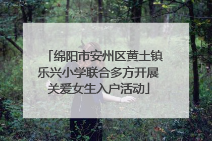绵阳市安州区黄土镇乐兴小学联合多方开展关爱女生入户活动