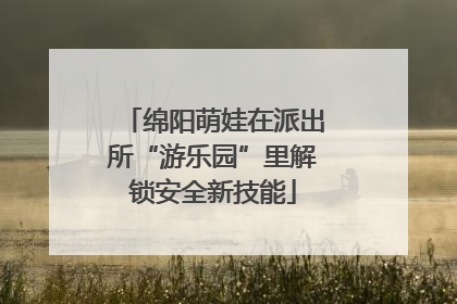 绵阳萌娃在派出所“游乐园”里解锁安全新技能