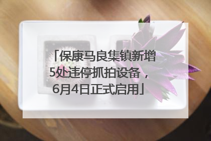 保康马良集镇新增5处违停抓拍设备，6月4日正式启用