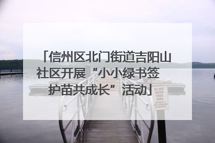 信州区北门街道吉阳山社区开展“小小绿书签 护苗共成长”活动