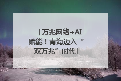 万兆网络+AI赋能！青海迈入“双万兆”时代
