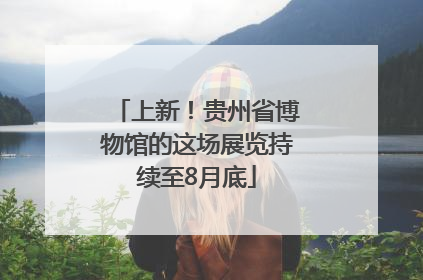 上新！贵州省博物馆的这场展览持续至8月底
