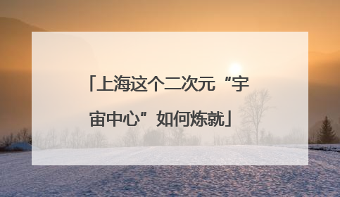 上海这个二次元“宇宙中心”如何炼就