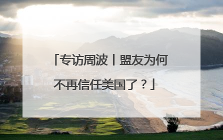 专访周波丨盟友为何不再信任美国了？