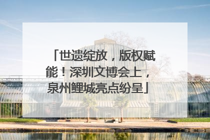 世遗绽放，版权赋能！深圳文博会上，泉州鲤城亮点纷呈