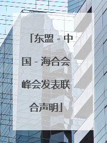 东盟－中国－海合会峰会发表联合声明
