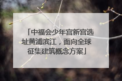 中福会少年宫新宫选址黄浦滨江，面向全球征集建筑概念方案