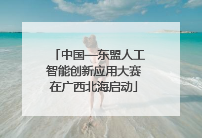 中国—东盟人工智能创新应用大赛在广西北海启动