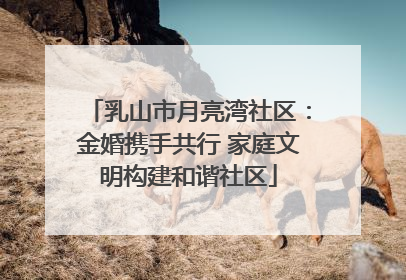乳山市月亮湾社区：金婚携手共行 家庭文明构建和谐社区