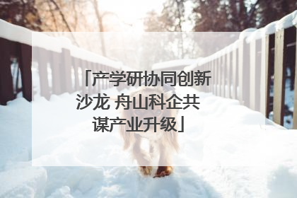 产学研协同创新沙龙 舟山科企共谋产业升级