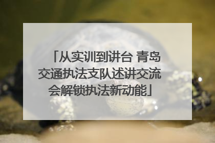 从实训到讲台 青岛交通执法支队述讲交流会解锁执法新动能