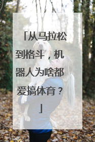从马拉松到格斗，机器人为啥都爱搞体育？