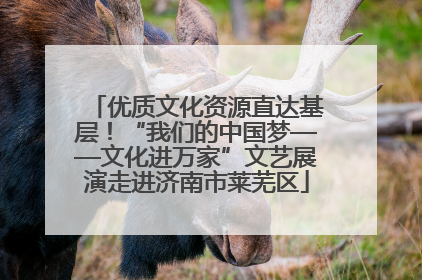 优质文化资源直达基层！“我们的中国梦——文化进万家”文艺展演走进济南市莱芜区