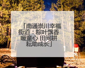 南通崇川幸福街道：粽叶飘香暖童心 田间耕耘助成长