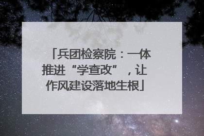 兵团检察院：一体推进“学查改”，让作风建设落地生根