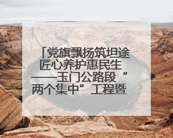 党旗飘扬筑坦途 匠心养护惠民生——玉门公路段“两个集中”工程暨示范桥创建项目圆满收官