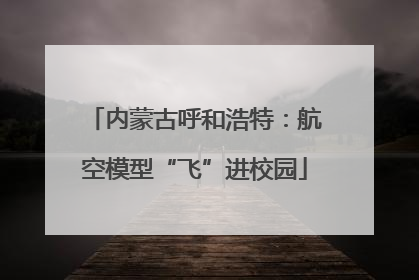 内蒙古呼和浩特：航空模型“飞”进校园