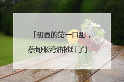 初夏的第一口甜，蔡甸张湾油桃红了