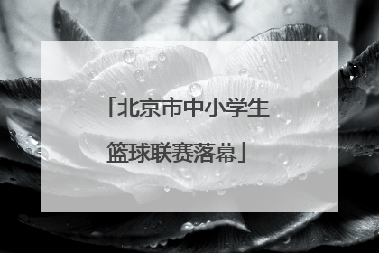 北京市中小学生篮球联赛落幕