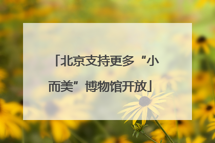 北京支持更多“小而美”博物馆开放