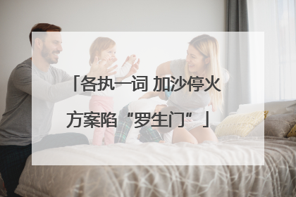 各执一词 加沙停火方案陷“罗生门”