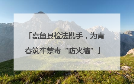 嘉鱼县检法携手，为青春筑牢禁毒“防火墙”