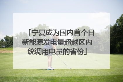 宁夏成为国内首个日新能源发电量超越区内统调用电量的省份