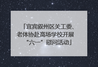 宜宾叙州区关工委、老体协赴高场学校开展“六一”慰问活动