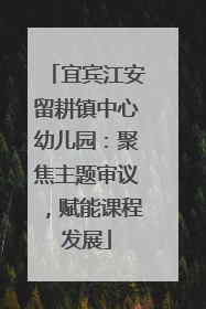 宜宾江安留耕镇中心幼儿园：聚焦主题审议，赋能课程发展